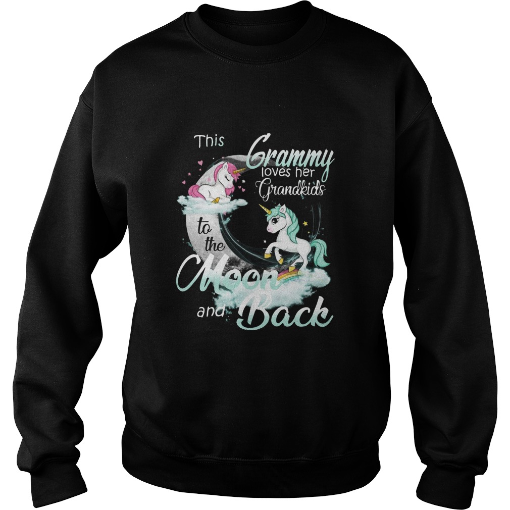 This Grammy Loves Her Grandkids To The Moon And Back Unicorn Sweatshirt