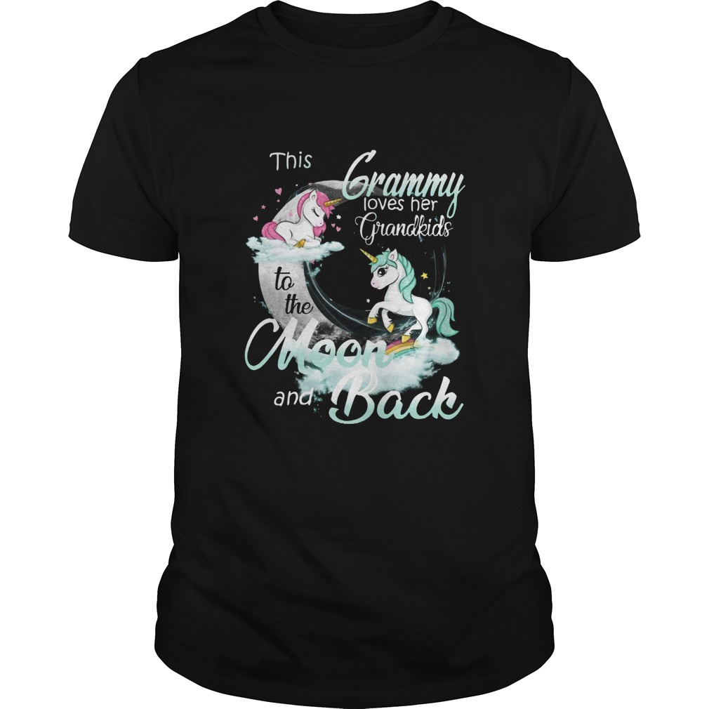 This Grammy Loves Her Grandkids To The Moon And Back Unicorn shirt