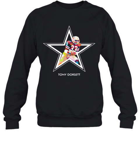 Tony Dorsett 33 Dallas Cowboys Football Art T-Shirt Unisex Sweatshirt
