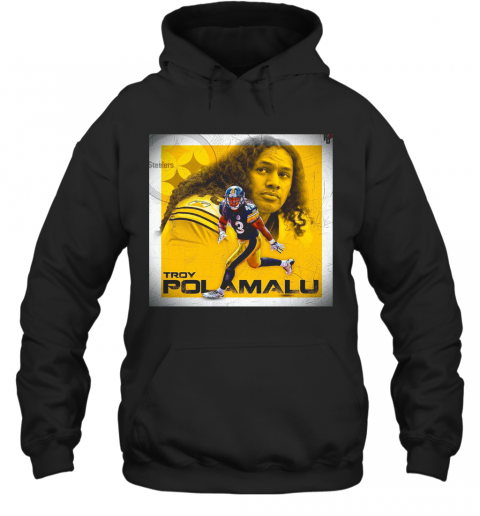 Troy Polamalu Pittsburgh Steelers Football Team T-Shirt Unisex Hoodie
