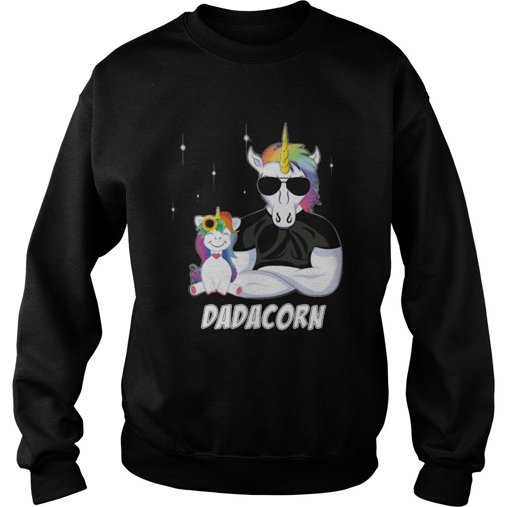 Unicorn Dadacorn Dad Fathers Day Sweatshirt