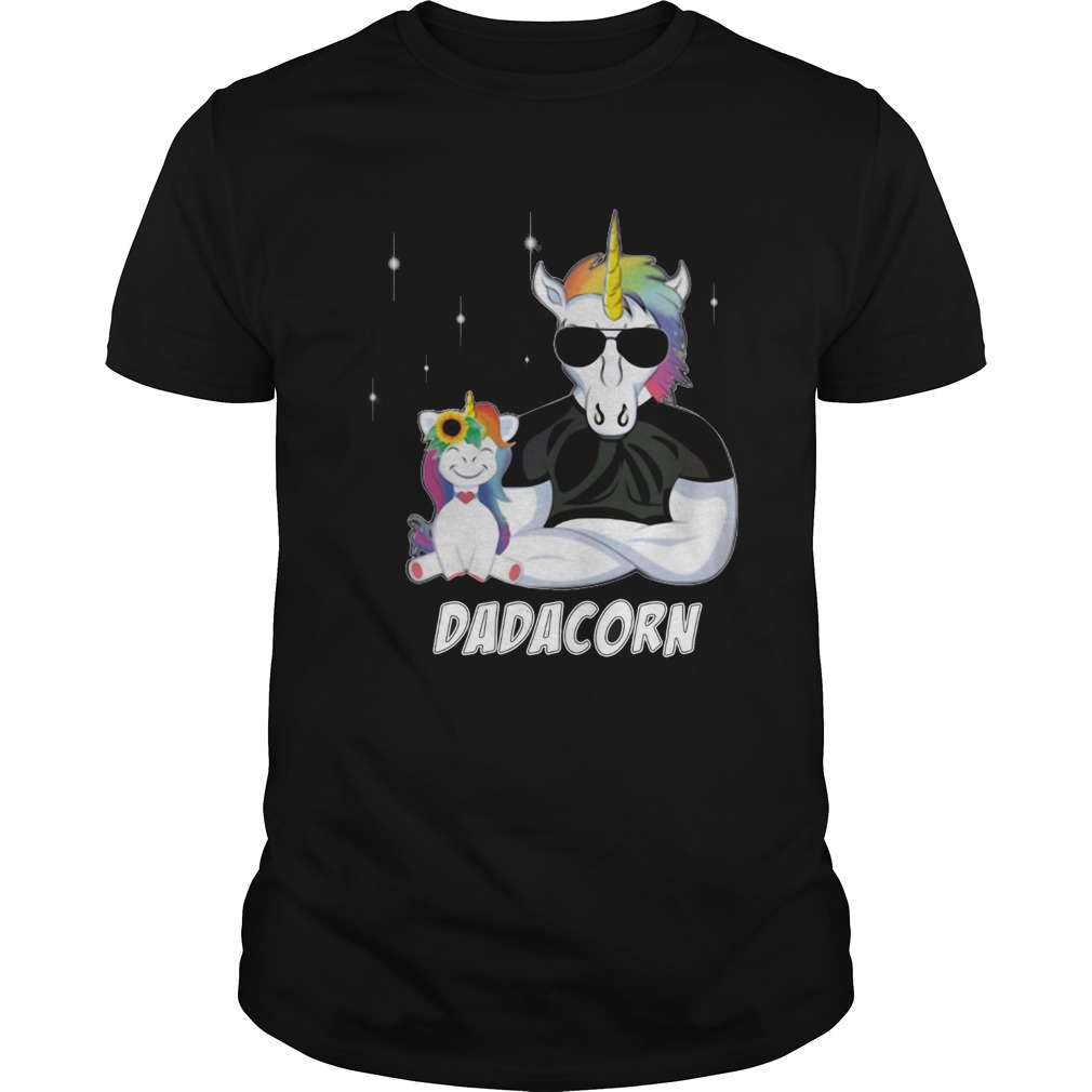 Unicorn Dadacorn Dad Fathers Day shirt