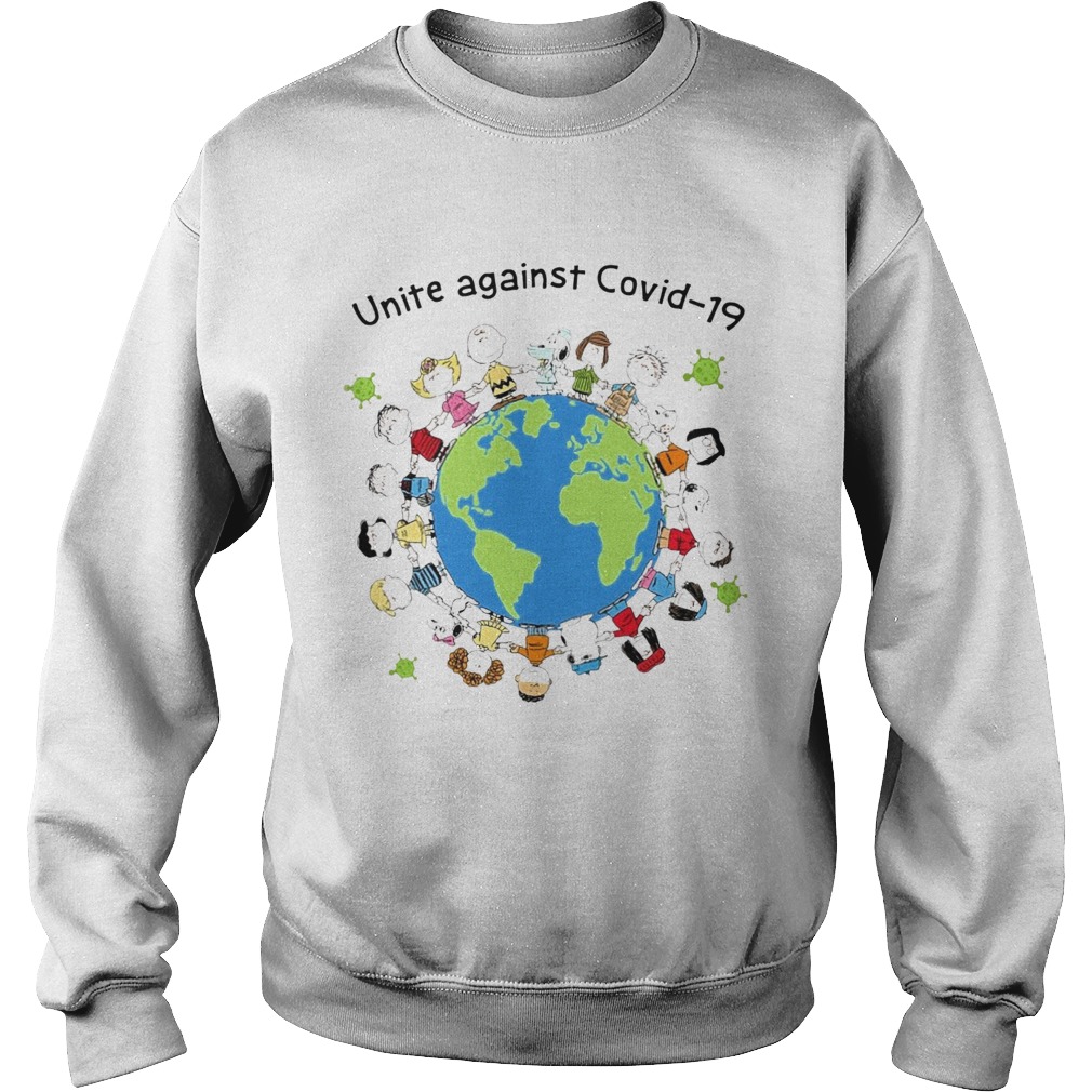 Unite Against Covid19 Peanuts Earth Sweatshirt