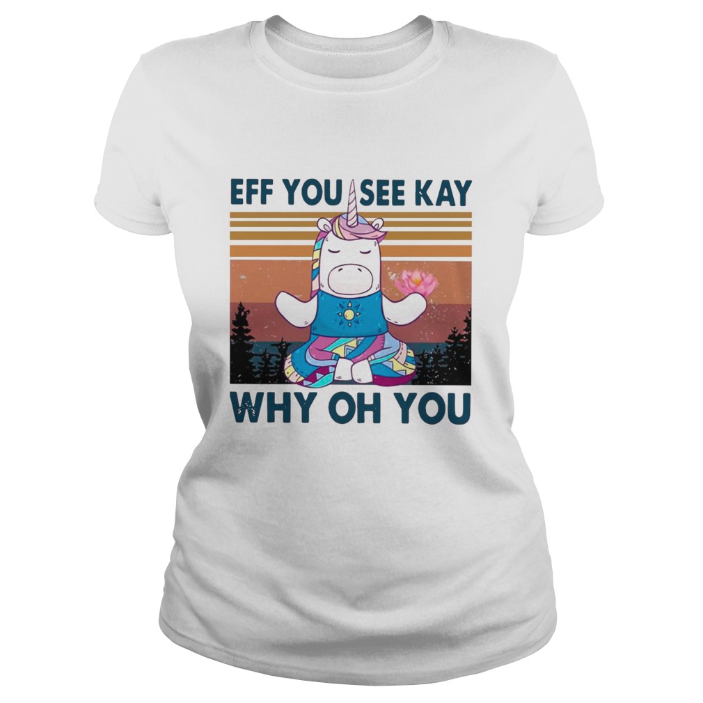 Urnicorn eff you see kay why oh you vintage Classic Ladies
