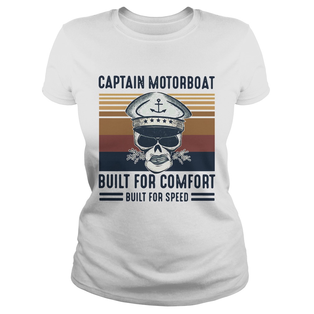 Vintage Captain Motorboat Built For Comfort Built For Speed Classic Ladies