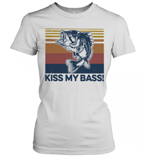 Vintage Fish Kiss My Bass T-Shirt Classic Women's T-shirt