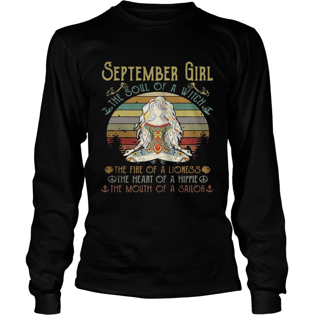 Vintage Yoga September Girl The Soul Of The Witch Long Sleeve