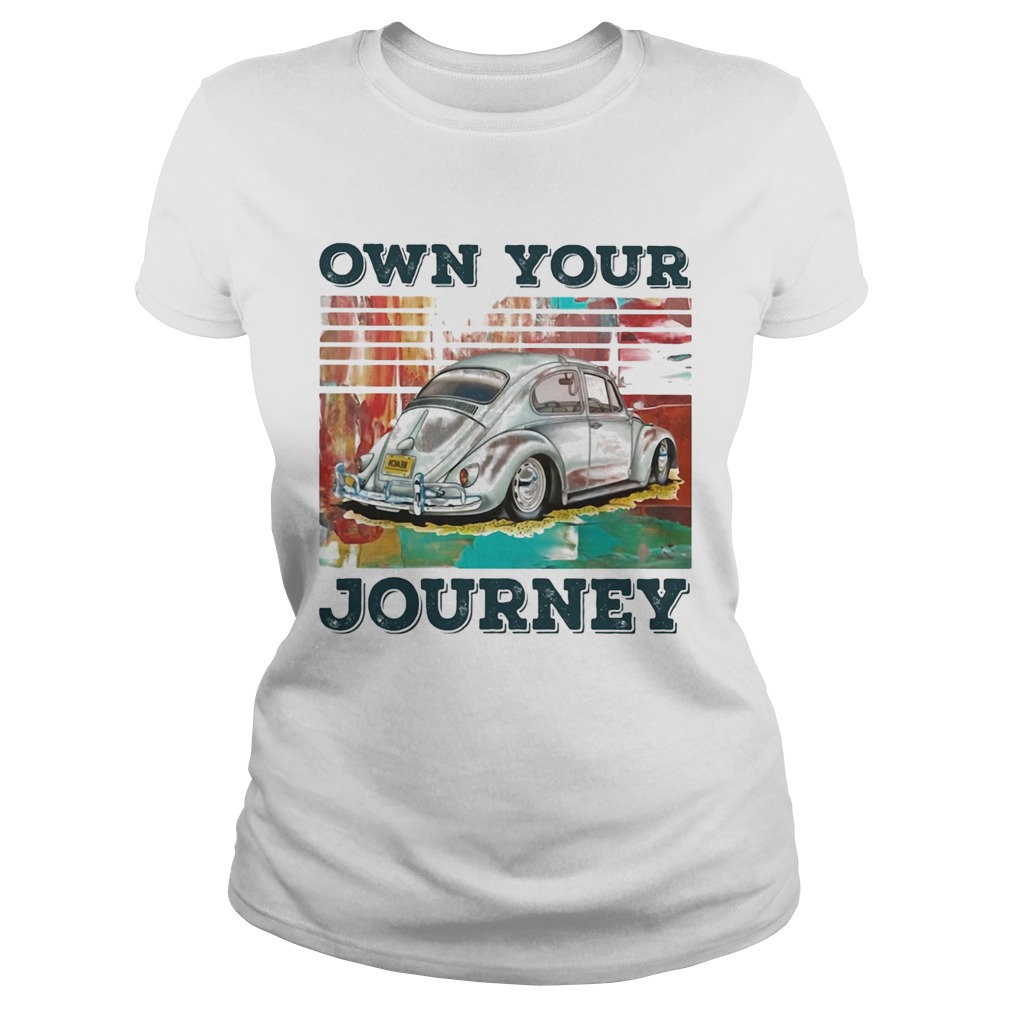 Volkswagen beetle own your journey vintage Classic Ladies