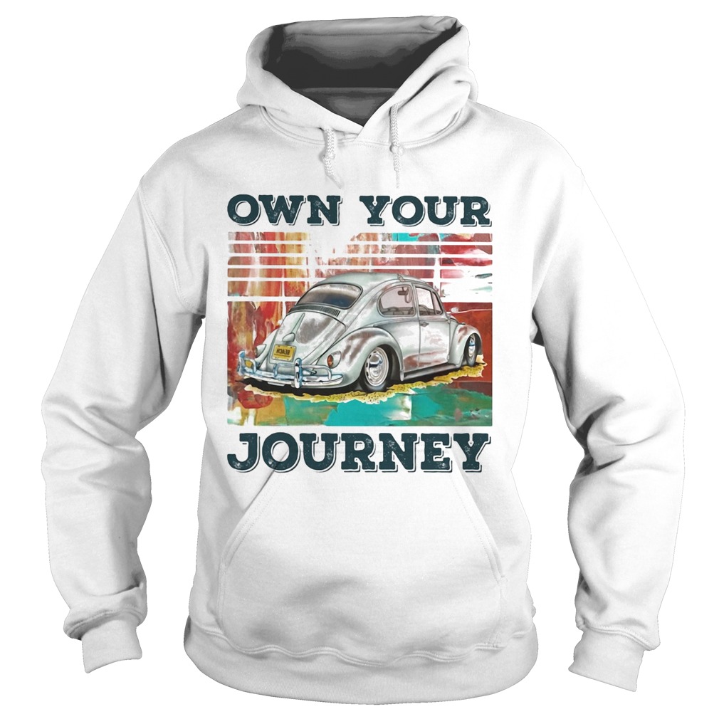 Volkswagen beetle own your journey vintage Hoodie