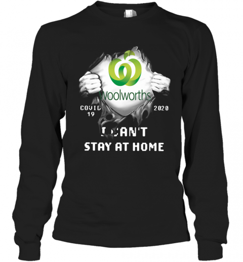 Woolworths Inside Me Covid 19 2020 I Can't Stay At Home T-Shirt Long Sleeved T-shirt 