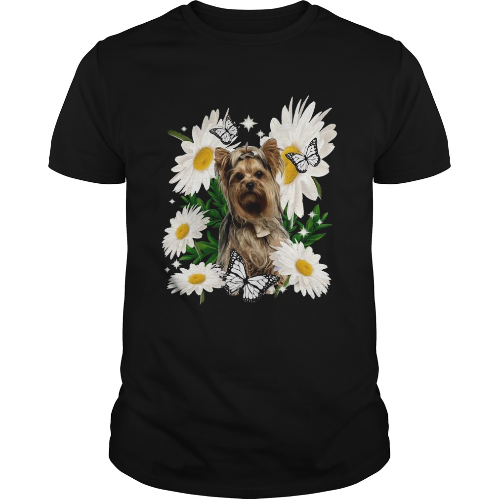 Yorkshire Terrier Dog Daisy Flower Classic shirt