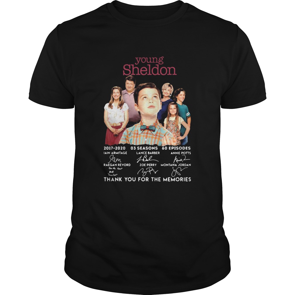 Young Sheldon 20172020 Signature Thank You For The Memories shirt