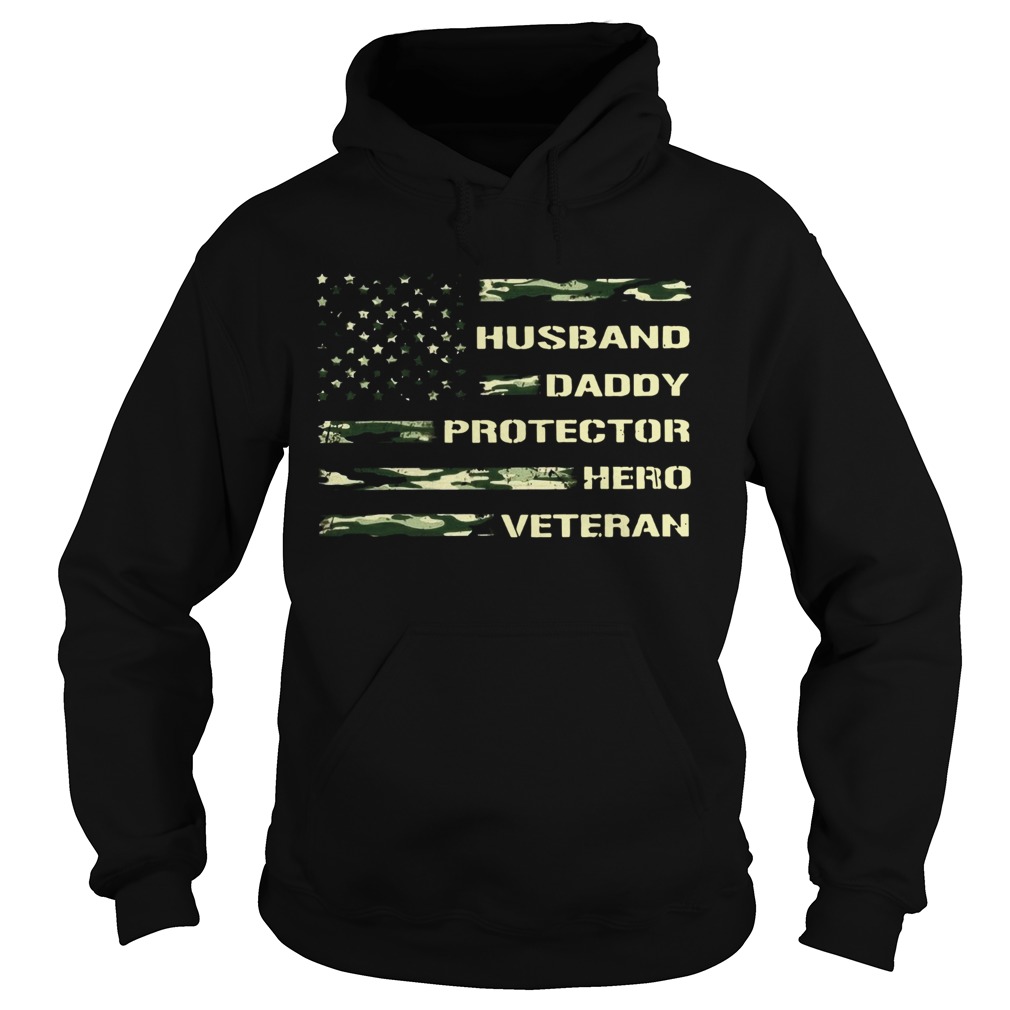 husband daddy protector hero veteran Hoodie