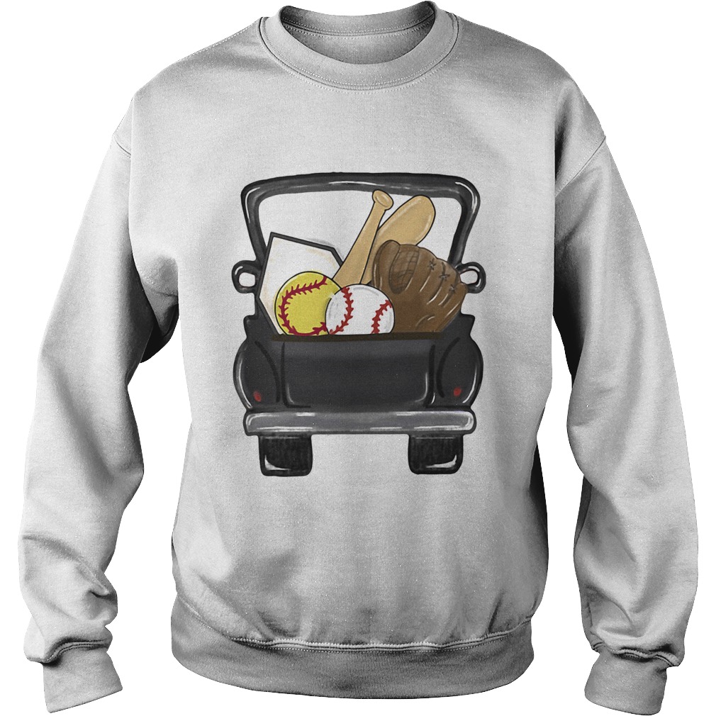softball baseball car Sweatshirt