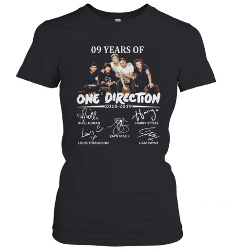 09 Years Of One Direction 2010 2019 Signatures T-Shirt Classic Women's T-shirt