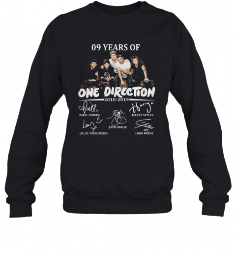09 Years Of One Direction 2010 2019 Signatures T-Shirt Unisex Sweatshirt