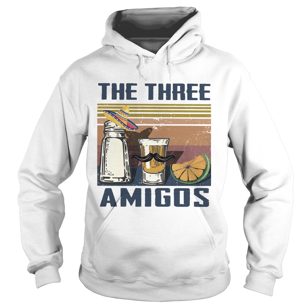1592643979The Three Amigos Drinks Vintage Retro Hoodie