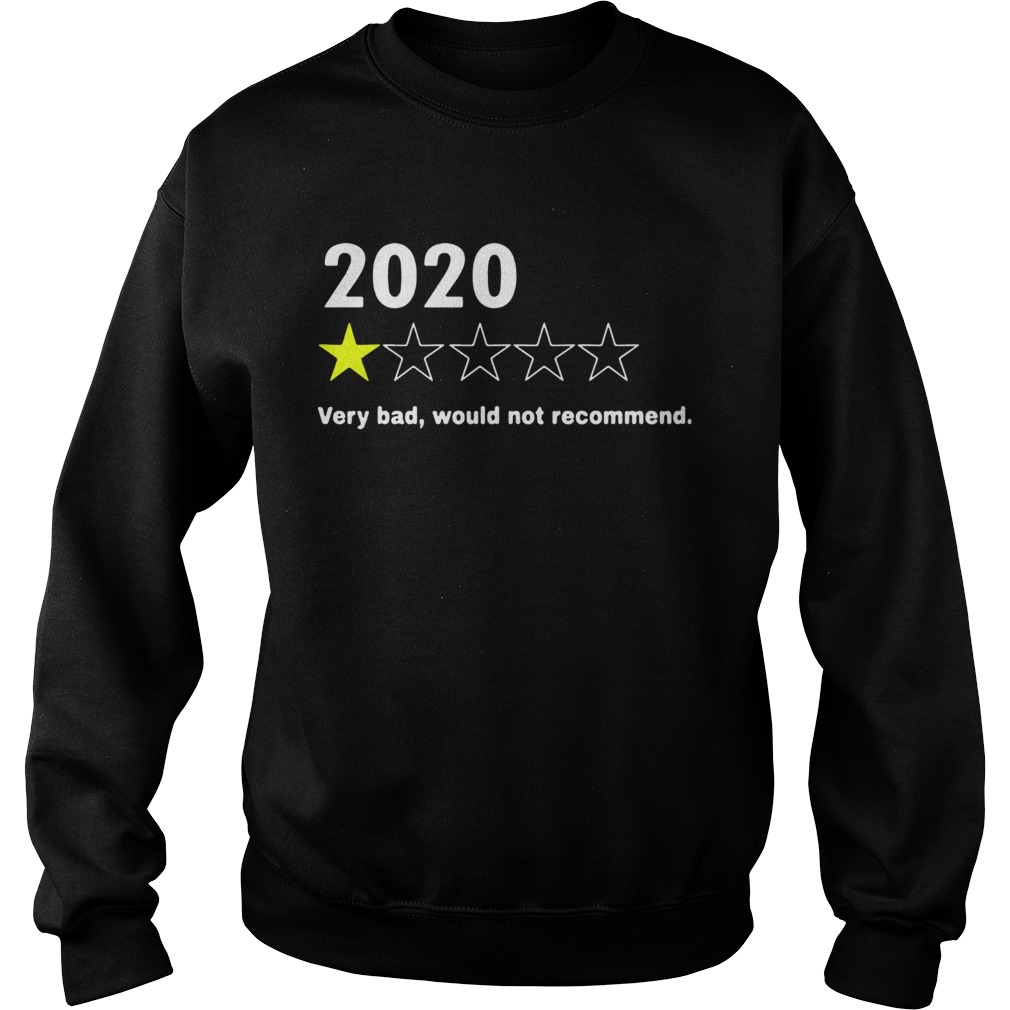 2020 Very Bad Would Not Recommend Sweatshirt
