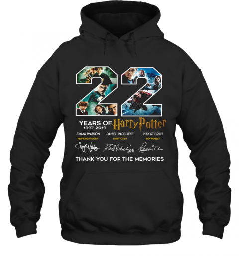 22 Years Of Harry Potter 1997 2019 Thank You For The Memories T-Shirt Unisex Hoodie