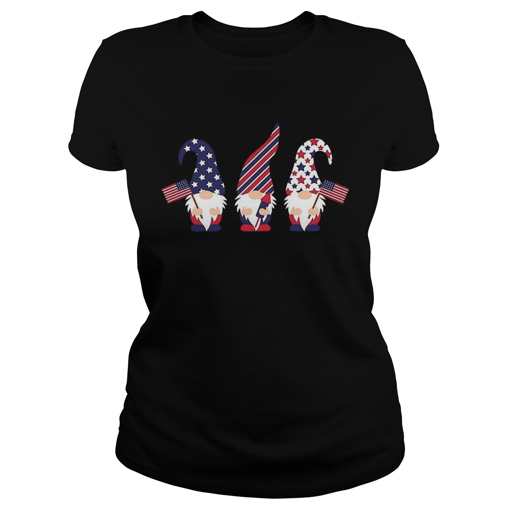 4th Of July Gnome American Flag Classic Ladies