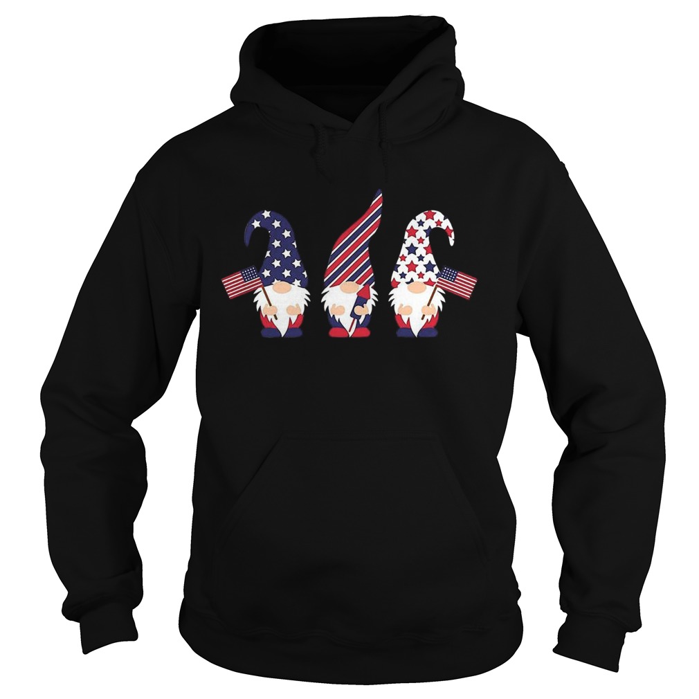 4th Of July Gnome American Flag Hoodie