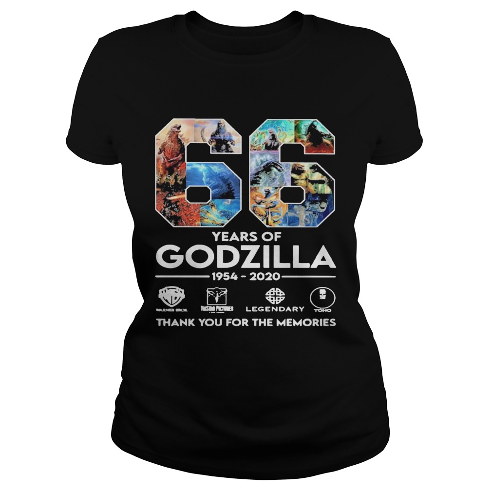 66 Years Of Godzilla 1954 2020 Thank You For The Memories Classic Ladies