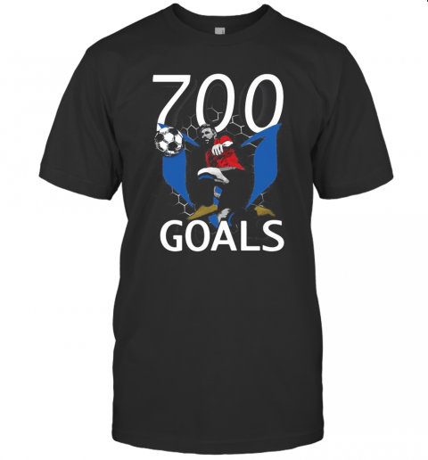 700 Goals Messi Silhouette T-Shirt