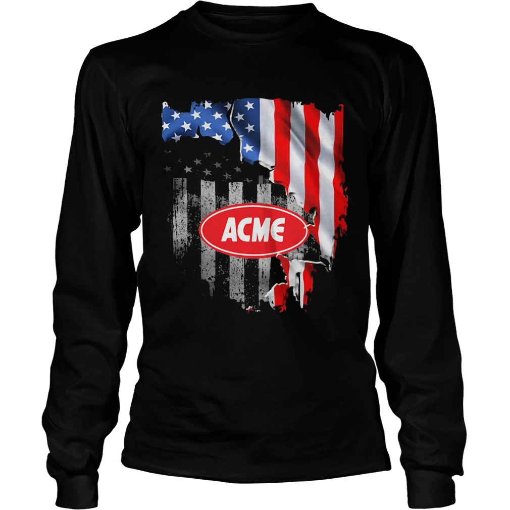 Acme american flag independence day Long Sleeve
