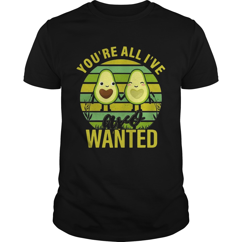 Avocado Vegan Vegetarian Foods Valentines Day shirt