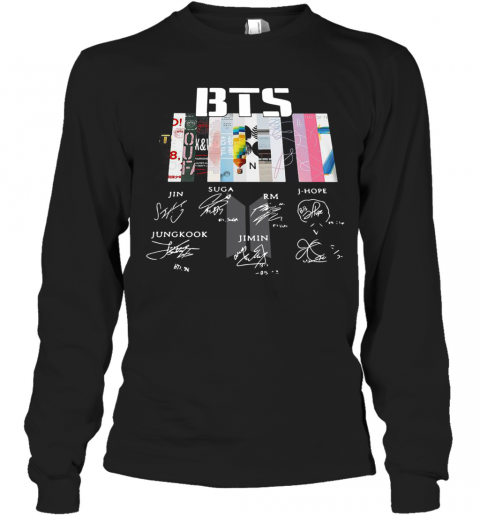 BTS Graphic Signatures T-Shirt Long Sleeved T-shirt 