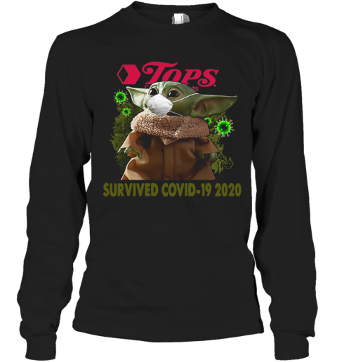 Baby Yoda Tops Free Markets Survived COVID 19 2020 T-Shirt Long Sleeved T-shirt