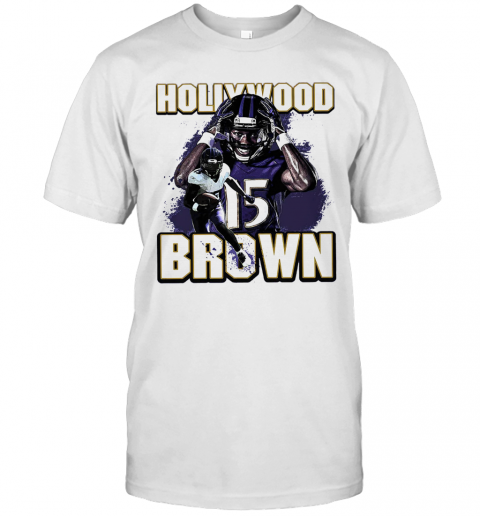 Baltimore Ravens Football Team Hollywood 15 Brown T-Shirt Classic Men's T-shirt