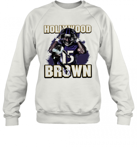 Baltimore Ravens Football Team Hollywood 15 Brown T-Shirt Unisex Sweatshirt