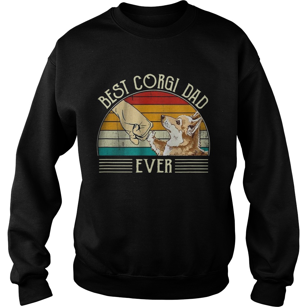 Best Corgi Dad Ever Vintage Sweatshirt