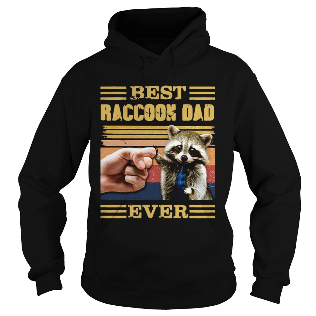 Best Raccoon Dad Ever Vintage Hoodie