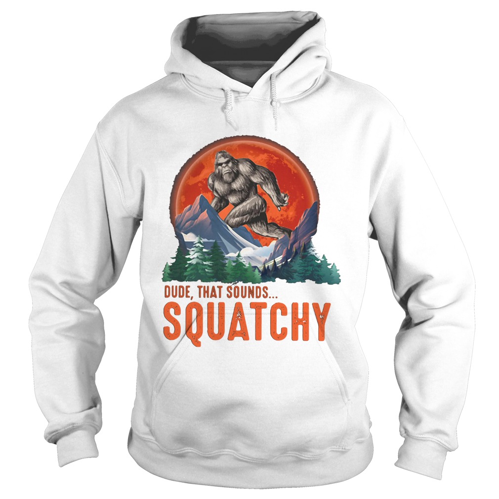 Bigfoot dude that sounds squatchy sunset Hoodie
