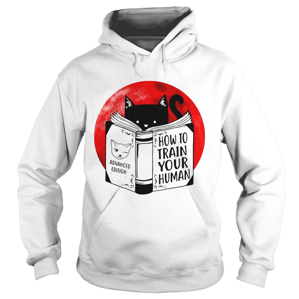 Black Cat Advanced Edition How To Train Your Human Moon Hoodie