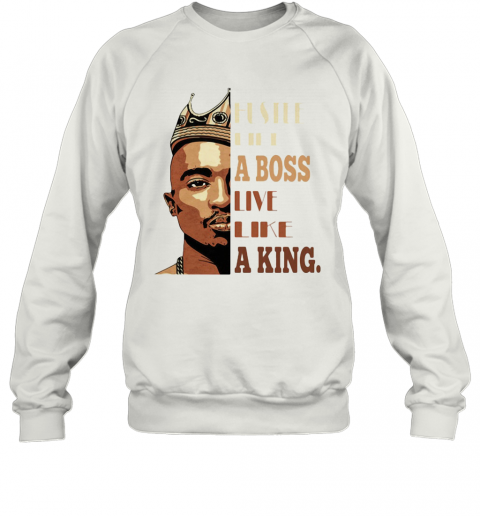Black Man Hustle Like A Boss Live Like A King T-Shirt Unisex Sweatshirt