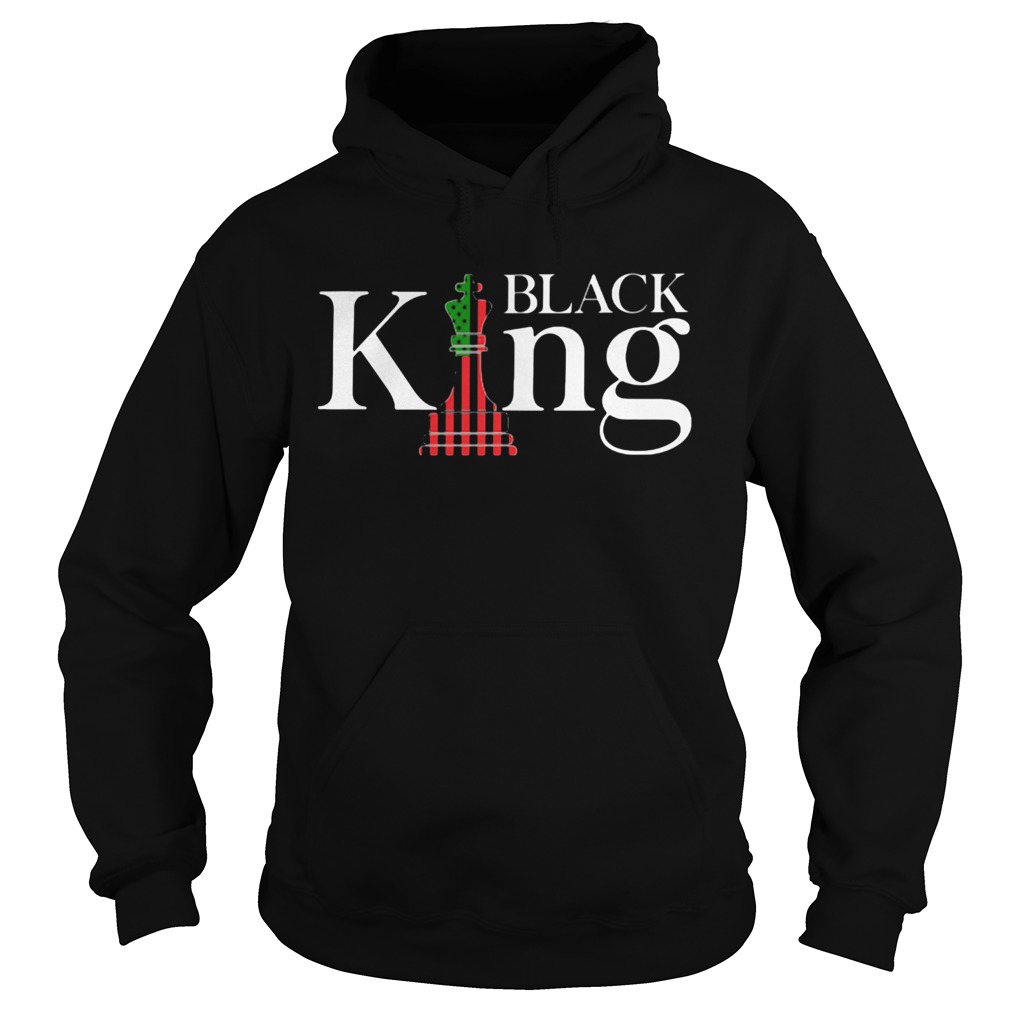 Black king american flag fathers day chess Hoodie