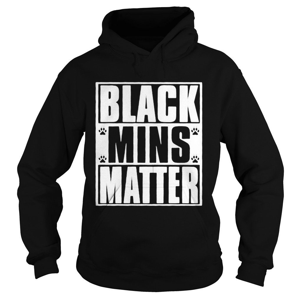 Black mins matter paws Hoodie