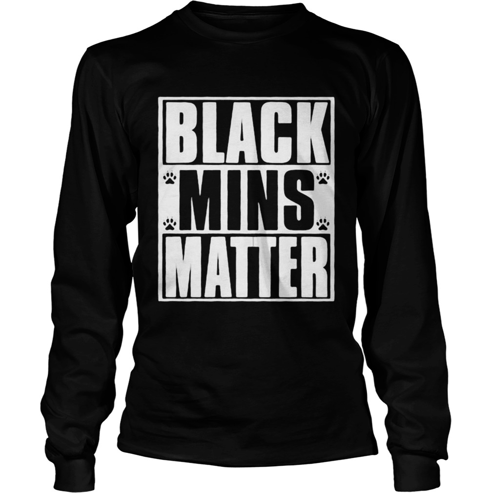 Black mins matter paws Long Sleeve