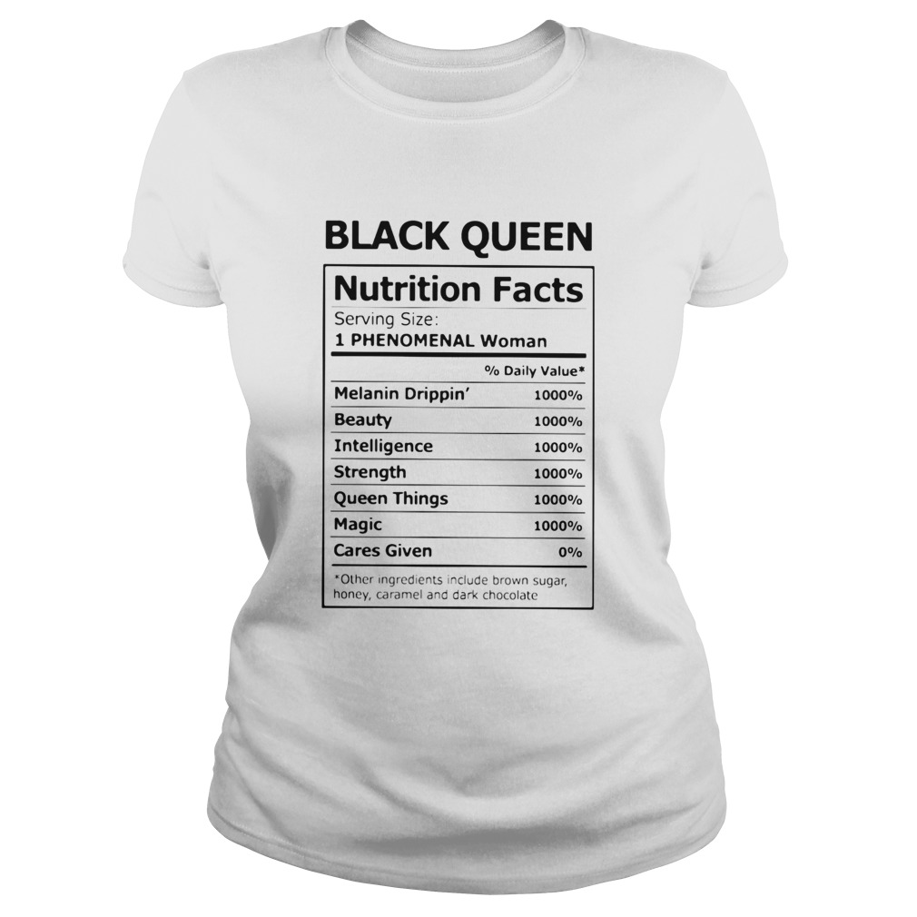 Black queen nutrition facts Classic Ladies