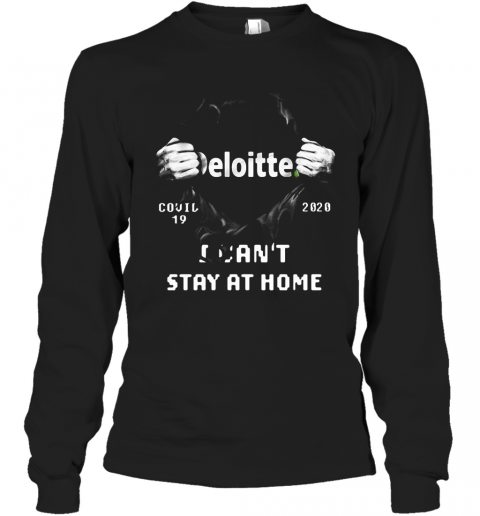 Blood Insides Deloitte Covid 19 2020 I Can'T Stay At Home T-Shirt Long Sleeved T-shirt 