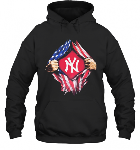 Blood Insides New York Yankees American Flag Independence Day T-Shirt Unisex Hoodie