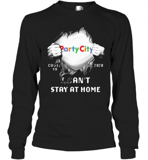 Blood Insides Party City Covid 19 2020 I Can'T Stay At Home T-Shirt Long Sleeved T-shirt 