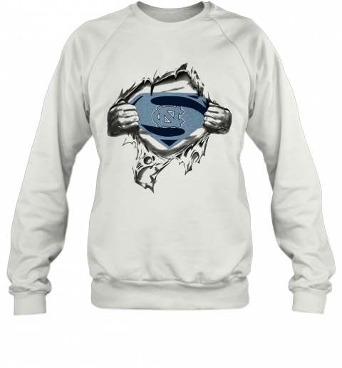 Blood Insides Superman Carolina Tar Heels T-Shirt Unisex Sweatshirt