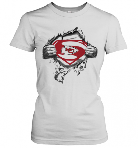 Blood Insides Superman Kansas City Chiefs T-Shirt Classic Women's T-shirt