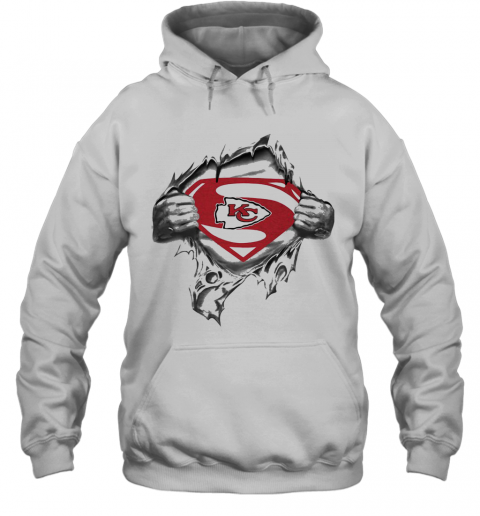 Blood Insides Superman Kansas City Chiefs T-Shirt Unisex Hoodie