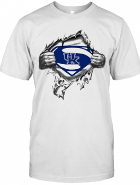 Blood Insides Superman Kentucky Wildcats T-Shirt