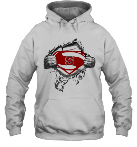 Blood Insides Superman North Carolina State T-Shirt Unisex Hoodie